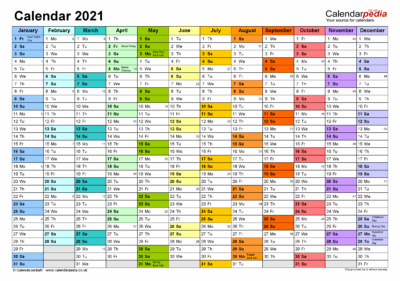 Excel Kalender 2021