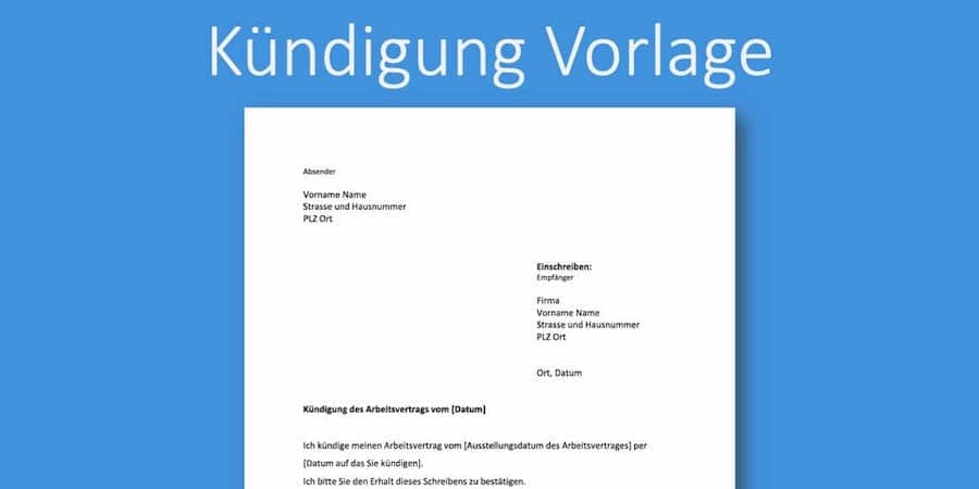 kuendigung-vorlage-arbeitsstelle