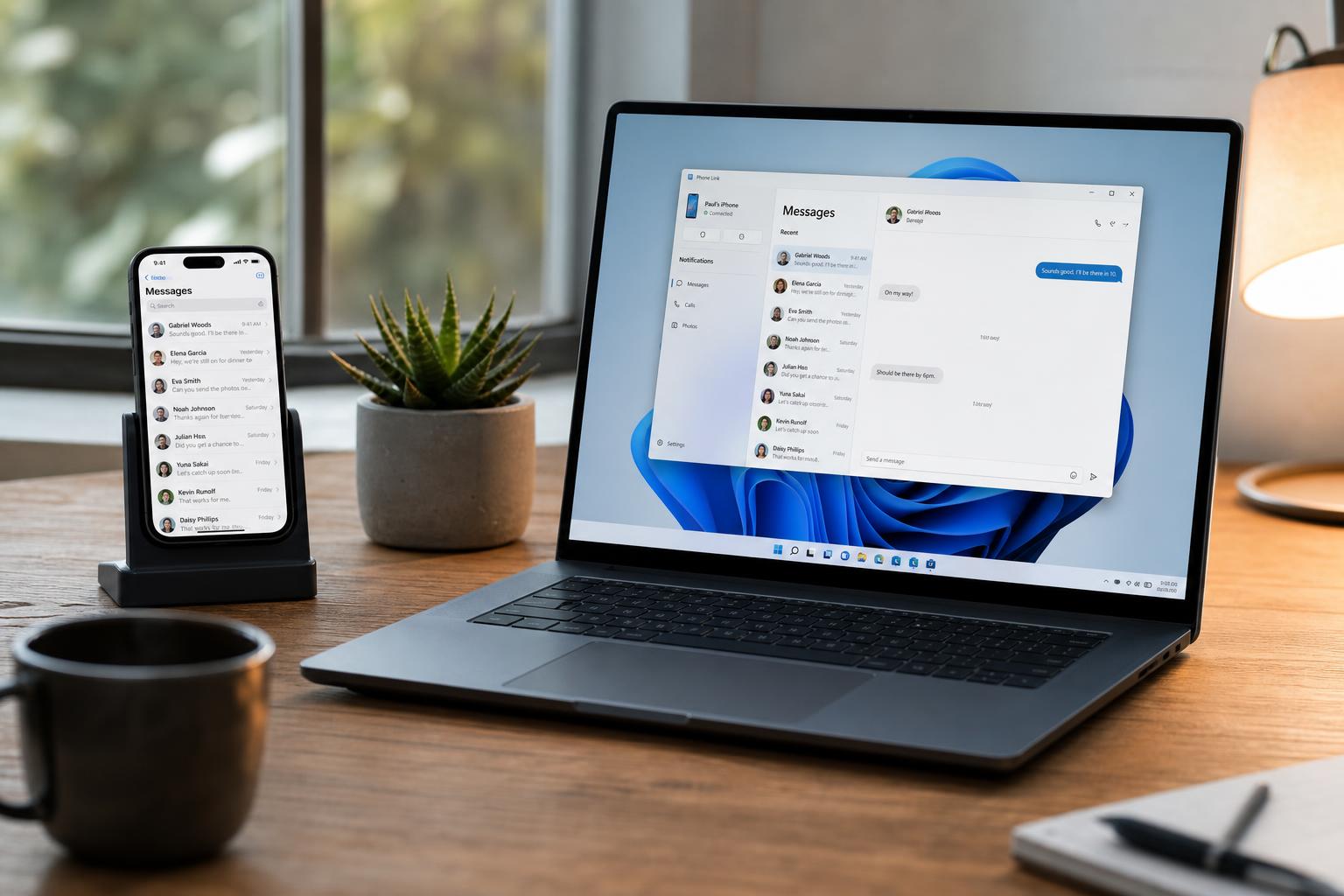 Apple Nachrichten in Microsoft Phone Link: Integration, Vorteile und Grenzen