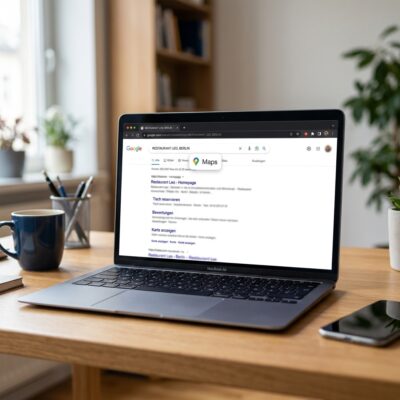 Google Search Maps Button für Chrome