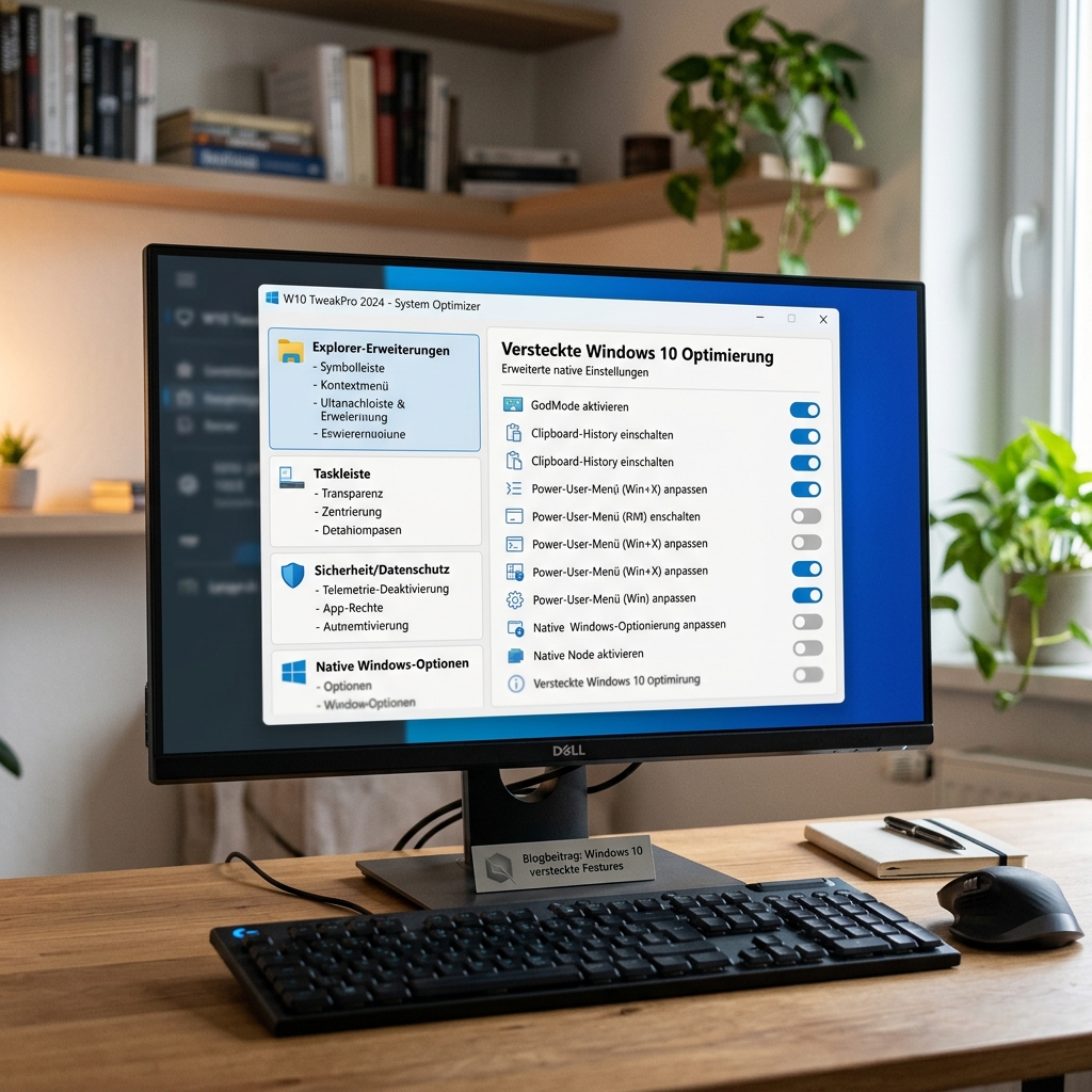 Hidden Windows 10 Features – Kostenlose Systemoptimierung im Vergleich zu nativen Windows-Optionen