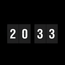 Flip Clock Of Desktop