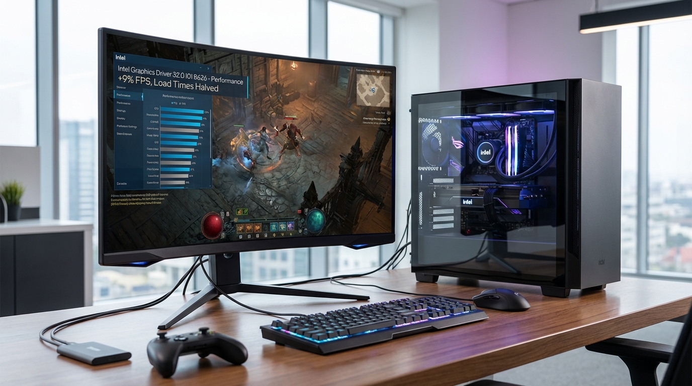 Intel Graphics Driver 32.0.101.8626 – Leistungssteigerungen und neue Gaming-Technologien