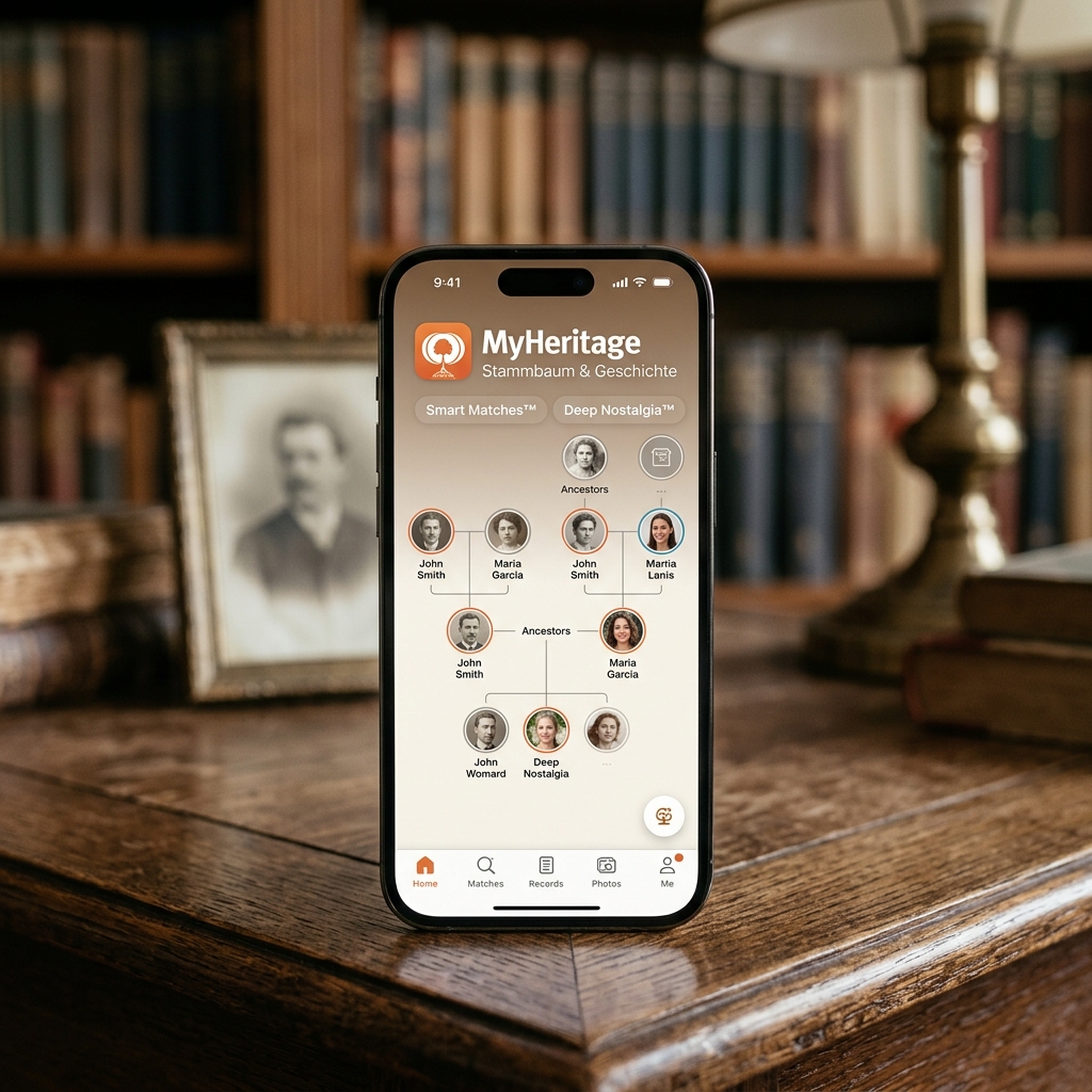 MyHeritage-App für iOS-Geräte – Erfahren Sie mehr über Ihre Familiengeschichte