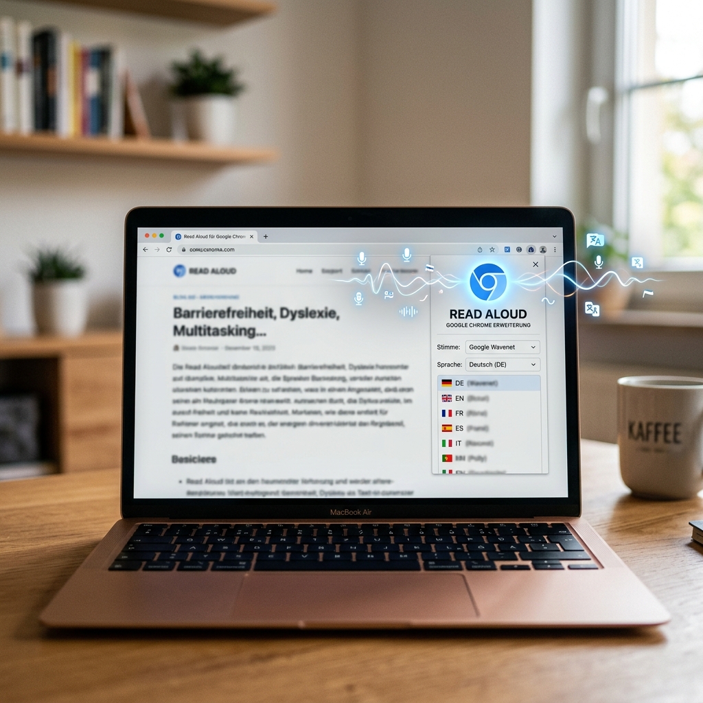 Read Aloud für Google Chrome – Text-to-Speech-Programm