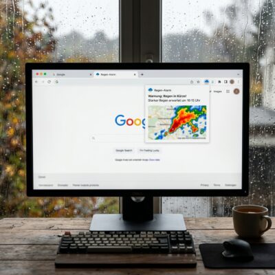 Regen-Alarm Erweiterung für Google Chrome