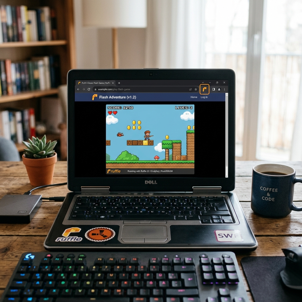 Ruffle Flash Emulator – Chrome Erweiterung