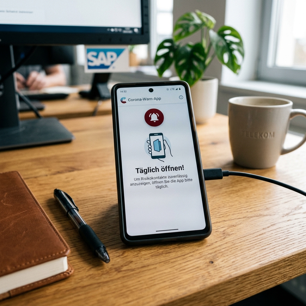 SAP & Telekom: Corona-Warn-App täglich öffnen!