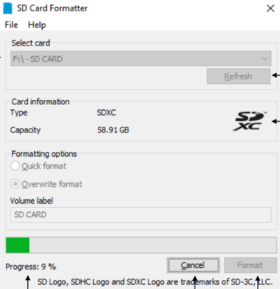 SD Memory Card Formatter