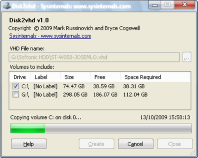 Disk2Vhd