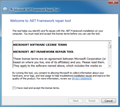 Microsoft .NET Framework Repair Tool