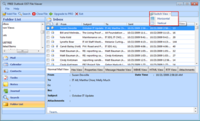 Free Outlook OST File Viewer