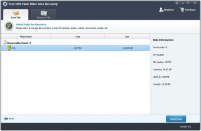 EaseUS Free USB Flash Drive Data Recovery Software