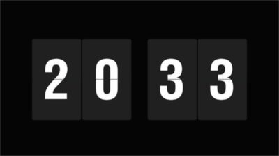 Flip Clock Of Desktop