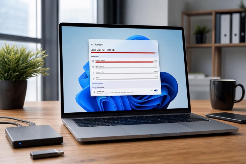 Speicherplatzproblem in Windows 11: Gigantische Systemdatei und bevorstehender Patch
