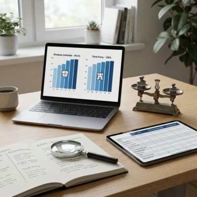 Testresultate zu Windows Defender – Wirksamkeit und Grenzen im Vergleich zu Drittanbieter-Antivirenprogrammen