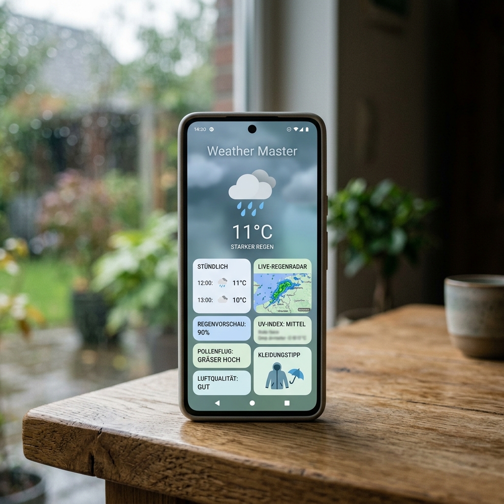 Weather Master – Kostenlose Wetter-App für Android