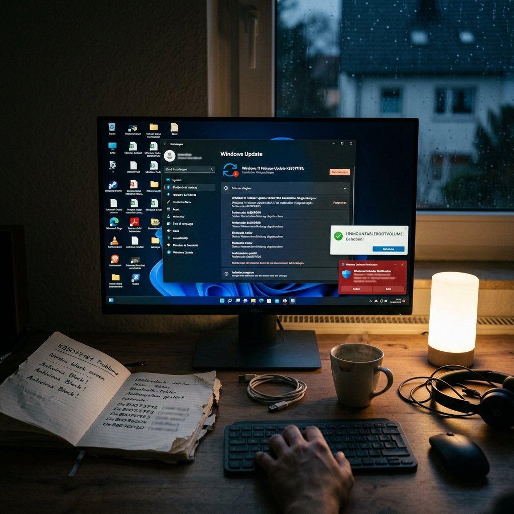 Windows 11 Februar-Update KB5077181 – Probleme, Fehlercodes und offizielle Fixes im Überblick