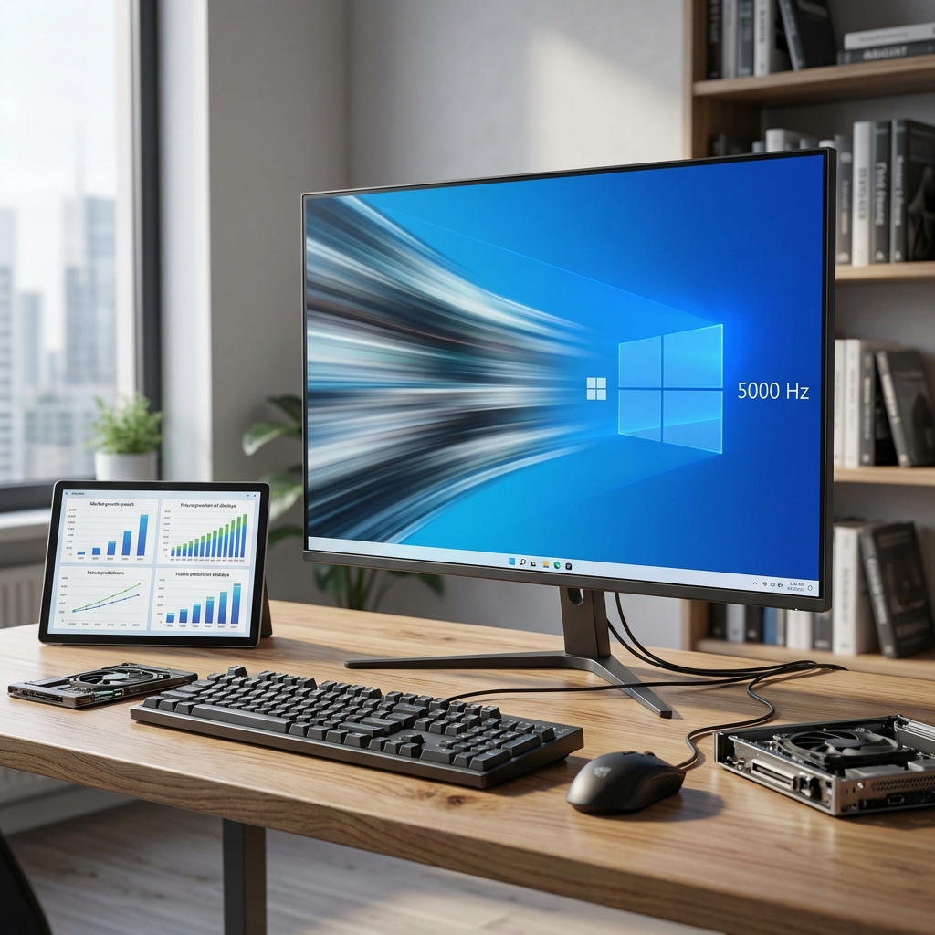 Windows 11 Update KB5079391: Unterstützung von Bildwiederholraten bis 5.000 Hz und Marktprognosen für Gaming-Monitore