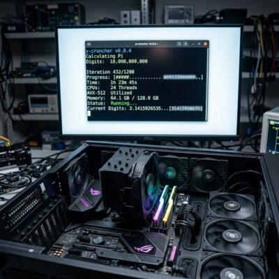y-cruncher Benchmark (Pi berechnen)